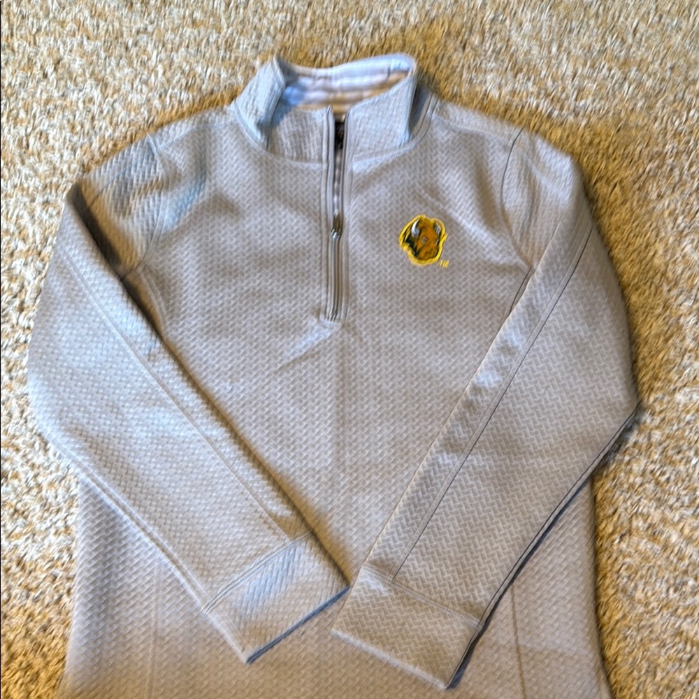 Men's Gray Quarter-Zip Sweater